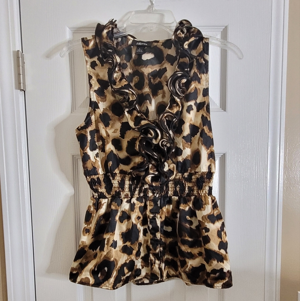 ❤️ IZ BYER Leopard Top